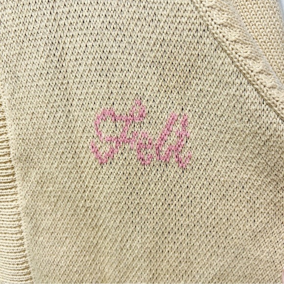 Felt For Every Living Thing Web Knit Sweater Size Large Butterfly Cardigan - Picture 10 of 16